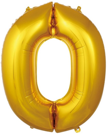 0 - RAKAM 34 İNC GOLD RENK BALON 76 CM balon