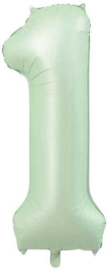 1 - RAKAM 16 İNC RETRO YEŞİL RENK BALON 36 CM balon