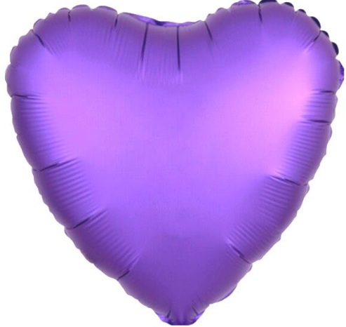 18 İNC KALP MOR RENK FOLYO BALON balon