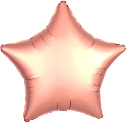 18 İNC YILDIZ ROSE GOLD RENK FOLYO BALON balon