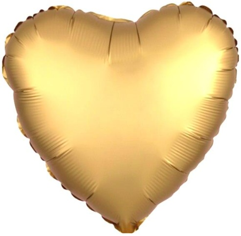 24 İNC KALP GOLD RENK FOLYO BALON balon