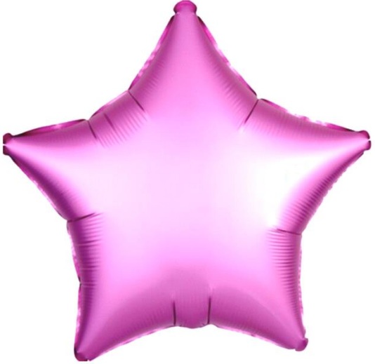24 İNC YILDIZ PEMBE RENK FOLYO BALON balon