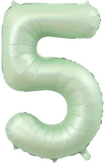 5 - RAKAM 16 İNC RETRO YEŞİL RENK BALON 36 CM balon