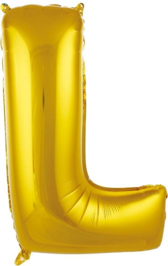 L - HARF 16 İNC GOLD RENK BALON 36 CM balon