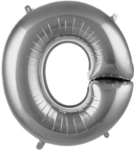 O - 40 İNC GÜMÜŞ RENK BALON 100 CM balon