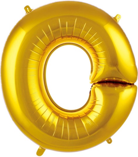 O - HARF 16 İNC GOLD RENK BALON 36 CM balon