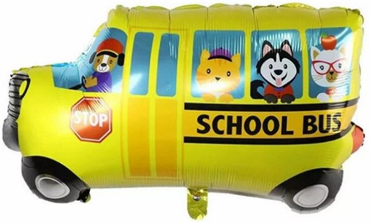 SCHOOL BUS FOLYO BALON balon